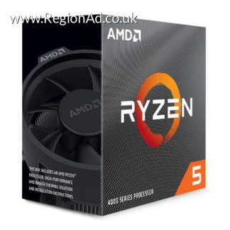 AMD Ryzen 5 4500 CPU with Wraith Stealth Cooler, AM4, 3.6GHz (4.1 Turbo), 6-Core, 65W, 11MB Cache, 7nm, 4th Gen, No Graphics