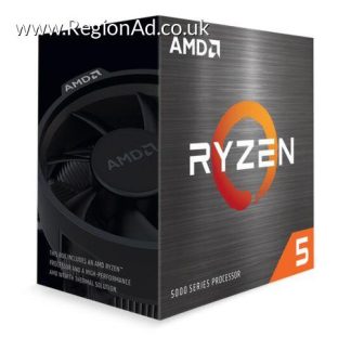 AMD Ryzen 5 5500 CPU with Wraith Stealth Cooler, AM4, 3.6GHz (4.2 Turbo), 6-Core, 65W, 19MB Cache, 7nm, 5th Gen, No Graphics