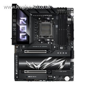 Asus ROG CROSSHAIR X870E HERO, AMD X870E, AM5, ATX, 4 DDR5, HDMI, 2 USB4, Wi-Fi 7, 5G & 2.5G LAN, PD 60W, RGB, 5x M.2