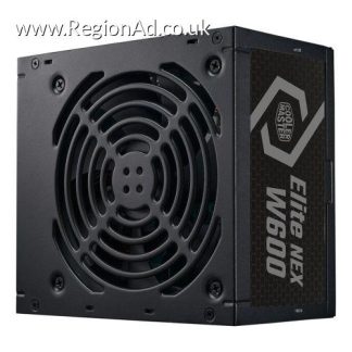 Cooler Master 600W Elite NEX W600 230V PSU, Fully Wired, Sleeve Bearing Fan, 80+ White