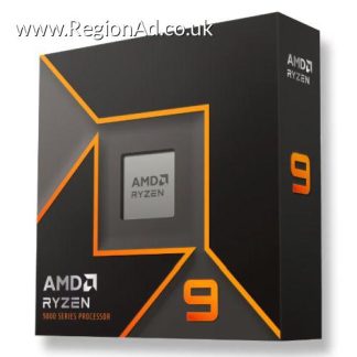 AMD Ryzen 9 9900X CPU, AM5, 4.4GHz (5.6 Turbo), 12-Core, 120W, 76MB Cache, 4nm, 9th Gen, Radeon Graphics, NO HEATSINK/FAN