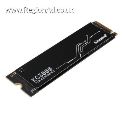 Kingston 2TB KC3000 M.2 NVMe SSD, M.2 2280, PCIe4, 3D TLC NAND, R/W 7000/7000 MB/s, 1M/1M IOPS, Aluminium Heatspreader