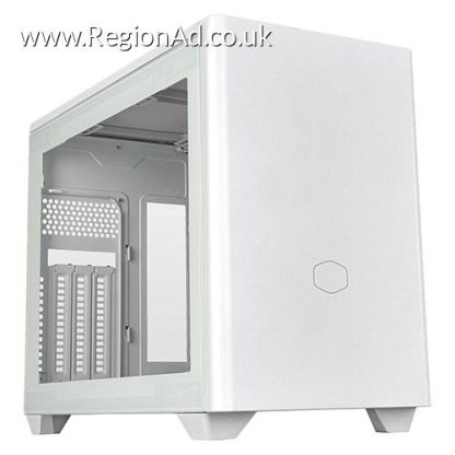 Cooler Master MasterBox NR200P V2 Case w/ Glass or Mesh Side, Mini ITX, Requires SFX/SFX-L PSU, 1x Fan, USB-C, 356mm GPU & 280mm Radiator Support, White