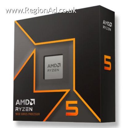 AMD Ryzen 5 9600X CPU, AM5, 3.9GHz (5.4 Turbo), 6-Core, 65W, 38MB Cache, 4nm, 9th Gen, Radeon Graphics, NO HEATSINK/FAN