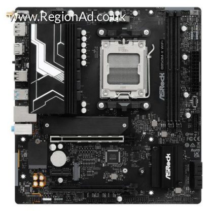 Asrock B850M-X WIFI, AMD B850, AM5, Micro ATX, 2 DDR5, HDMI, DP, Wi-Fi 6E, 2.5G LAN, 2x M.2