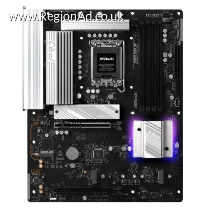 Asrock B860 PRO RS, Intel B860, 1851, ATX, 4 DDR5, HDMI, DP, 2.5G LAN, RGB, 3x M.2