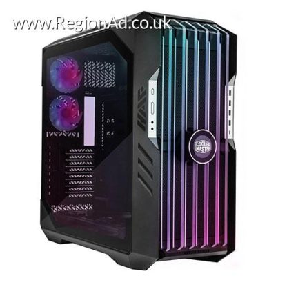 Cooler Master HAF 700 EVO Gaming Case w/ Glass Side, E-ATX, Multi Chamber, 5x ARGB Fans, ARGB Fan Hub, Front LCD Display, USB-C, Black