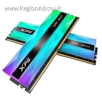 ADATA XPG Lancer Neon RGB 32GB Kit (2 x 16GB), DDR5, 6000MHz, CL30, 1.35V, ECC, PMIC, XMP 3.0, AMD EXPO, DIMM Memory