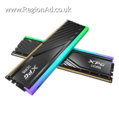 ADATA XPG Lancer Blade RGB 32GB Kit (2 x 16GB), DDR5, 6000MHz, CL48, 1.1V, ECC, PMIC, XMP 3.0, AMD EXPO, DIMM Memory