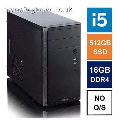 Spire MATX Tower PC, Fractal Core 1100 Case, i5-14400, 16GB DDR4, 512GB SSD, Cooler Master 550W, No Optical, KB & Mouse, No Operating System