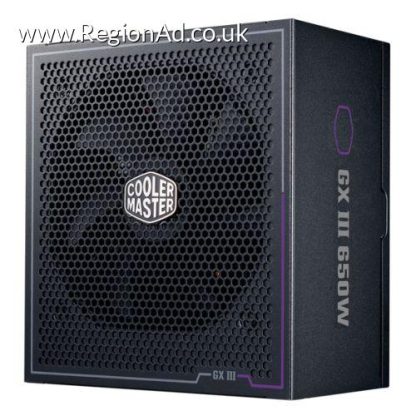 Cooler Master 650W GX III Gold ATX 3.0 PSU, Fully Modular, HDB Bearing Fan, 80+ Gold