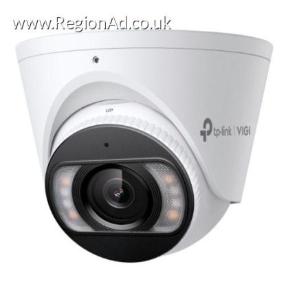 TP-LINK (InSight S455 4MM) VIGI 5MP Full Colour Turret Network Camera w/ 4mm Lens, IP67, Smart Detection, People & Vehicle Analytics, H.265+