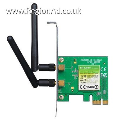 TP-LINK (TL-WN881ND) 300Mbps Wireless N PCI Express Adapter, 2 Detachable Antennas, Low Profile Bracket