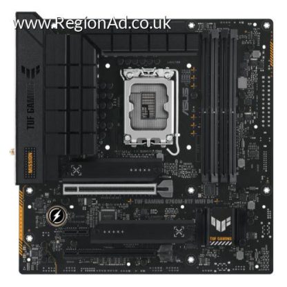 Asus TUF GAMING B760M-BTF WIFI D4, Intel B760, 1700, Micro ATX, 4 DDR4, HDMI, DP, Wi-Fi 6, 2.5G LAN, PCIe5, 3x M.2 *Requires a BTF Compatible Chassis*