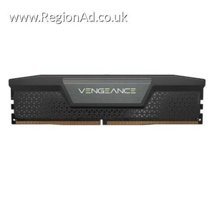 Corsair Vengeance 16GB, DDR5, 5200MHz, CL40, 1.25V, PMIC, AMD EXPO & Intel XMP 3.0, Black, DIMM Memory, OEM (Anti Static Bag)