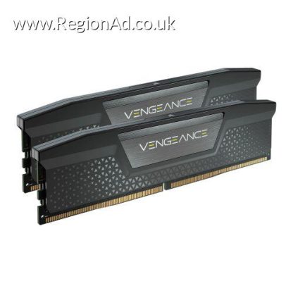 Corsair Vengeance 32GB Kit (2 x 16GB), DDR5, 4800MHz, CL40, 1.1V, XMP 3.0, PMIC, Black, DIMM Memory