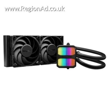 Be Quiet! Silent Loop 3 240mm ARGB Liquid CPU Cooler, 3-Chamber Pump, Large Fin Area, Silent Wings 4 PWM Fans, Black